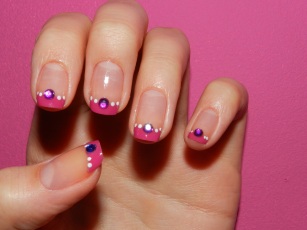 nail_art___pink_french_with_strass_by_15071994-d57bcge